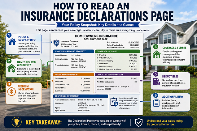 How to Read an Insurance Declarations Page How to Read an Insurance Declarations Page